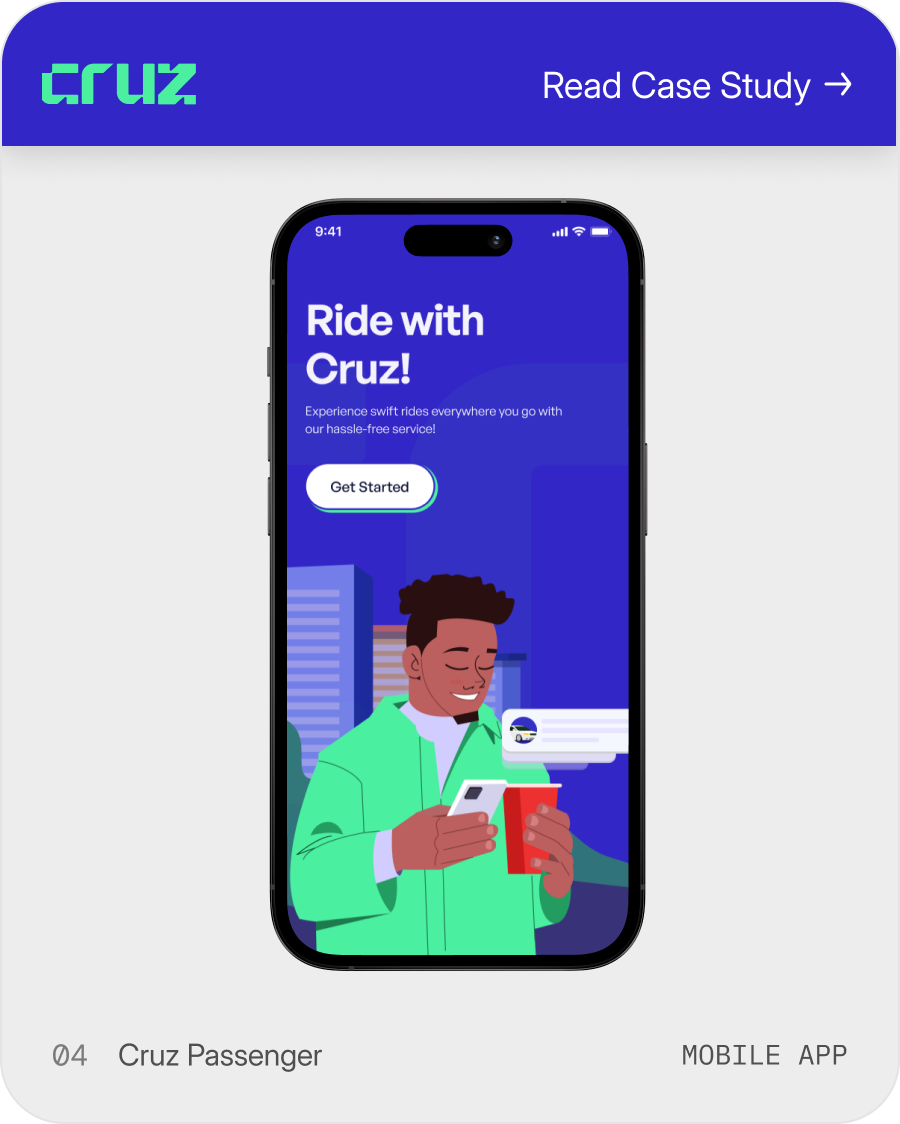 Cruz Passenger app