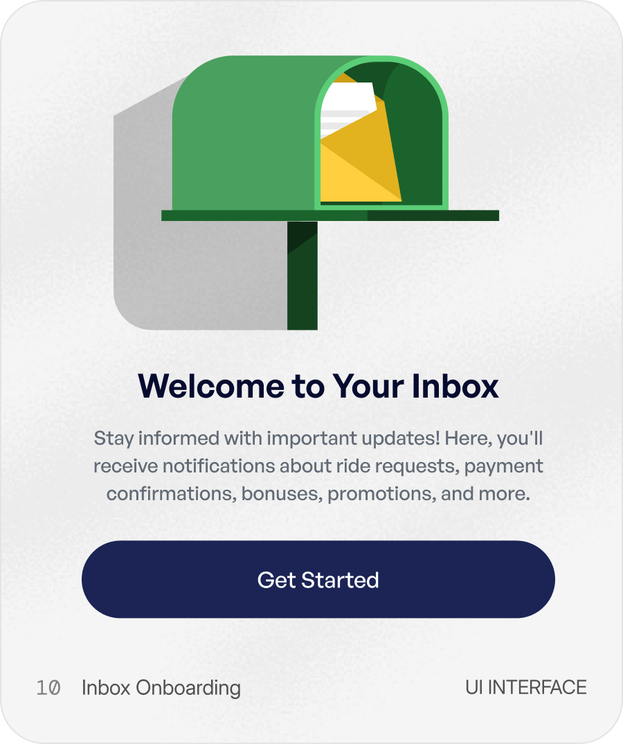Inbox Onboarding interface